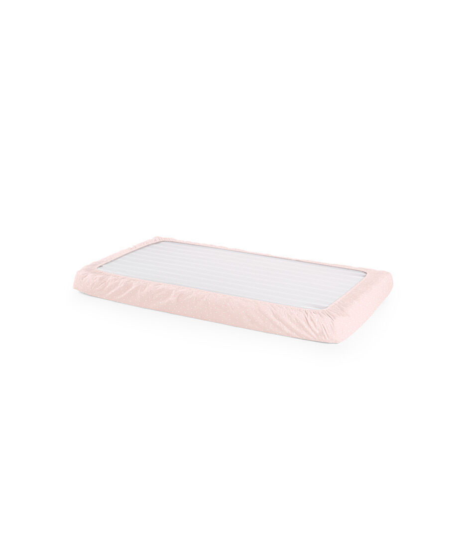Stokke® Home™ Bed Fitted Sheet - prześcieradło, 2 szt., Pink Bee, mainview
